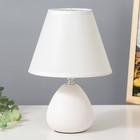 Настольная лампа "Эстель" Е14 40Вт белый 17х17х26 см - фото 4033067