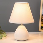 Настольная лампа "Эстель" Е27 40Вт белый 17х17х26 см RISALUX - Фото 2