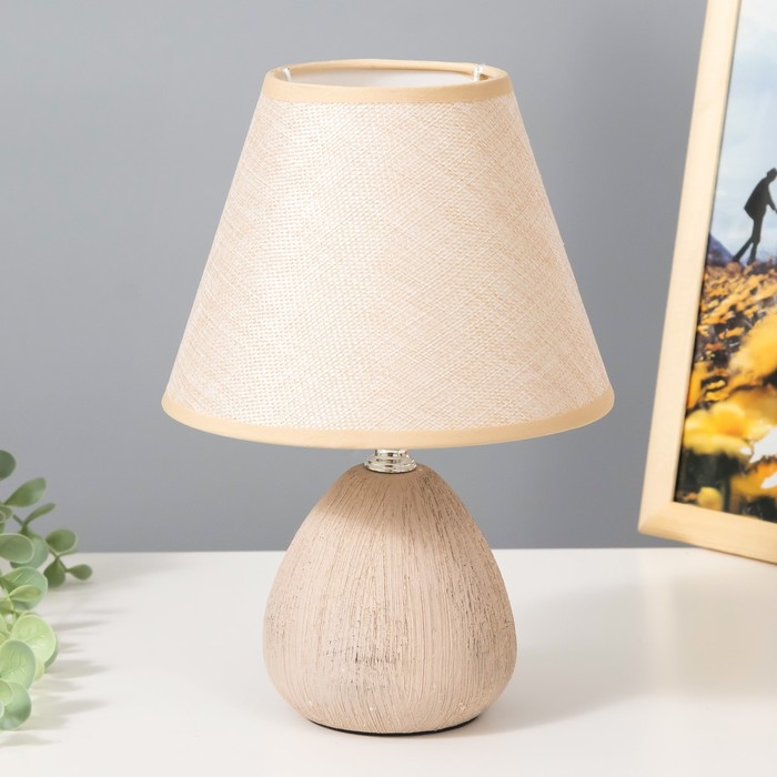 Настольная лампа «Эстель» Е27 40 Вт бежевый 17×17×26 см RISALUX - Фото 1