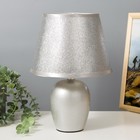Настольная лампа "Яра" Е14 40Вт серебро 21х21х31 см RISALUX - фото 319081492
