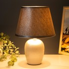 Настольная лампа "Яра" Е14 40Вт серебро 21х21х31 см RISALUX - фото 40414195