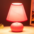Настольная лампа "Саленто" Е14 40Вт красный 17х17х23 см RISALUX - Фото 3