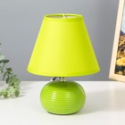 Настольная лампа "Саленто" Е14 40Вт зеленый 17х17х23 см - фото 3139164