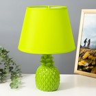 Настольная лампа "Ананас" Е14 40Вт зеленый 20х20х32 см RISALUX - фото 319081534