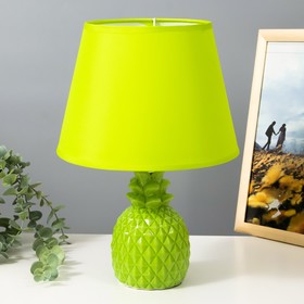 Настольная лампа "Ананас" Е14 40Вт зеленый 20х20х32 см RISALUX