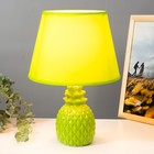 Настольная лампа "Ананас" Е14 40Вт зеленый 20х20х32 см RISALUX - Фото 2