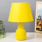 Настольная лампа "Ананас" Е14 40Вт желтый 20х20х32 см RISALUX - фото 319081541