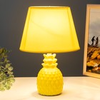 Настольная лампа "Ананас" Е14 40Вт желтый 20х20х32 см RISALUX - Фото 3