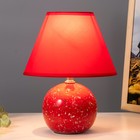 Настольная лампа "Антерс" Е14 40Вт красный 20х20х25 см RISALUX - Фото 2