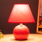 Настольная лампа "Антерс" Е14 40Вт красный 20х20х25 см RISALUX - Фото 3