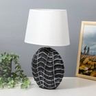 Настольная лампа "Велория" Е14 40Вт серый 18х27х40 см RISALUX - фото 280768824