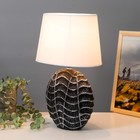 Настольная лампа «Велория» Е14 40 Вт серый 18×27×40 см RISALUX - Фото 2