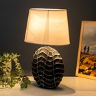Настольная лампа «Велория» Е14 40 Вт серый 18×27×40 см RISALUX - Фото 3