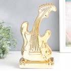 Сувенир керамика "Электрогитара" золото 30х16х9 см - фото 10015714