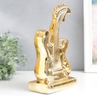 Сувенир керамика "Электрогитара" золото 30х16х9 см - фото 6712198