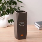 Ваза «Позитив», 10×24 см, керамика, серая - фото 21798500