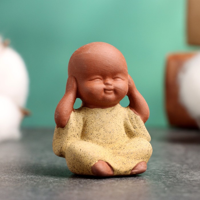 Фигурка керамика TAKE IT EASY «Ничего не слышу: Кикадзару», 4.5×3.5 см - Фото 1