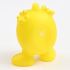 Игрушка пищащая "Яйцемонстр" для собак, 10 см, желтая - фото 7794275