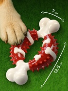 Игрушка для собак Пижон Premium «Кость», 12.5 см, TPR + нейлон - Фото 2