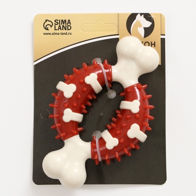 Игрушка для собак Пижон Premium «Кость», 12.5 см, TPR + нейлон