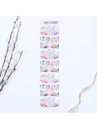 Термонаклейки на 7 яиц «Цыпленок и цветы» на пасху, 7,3 х 34,2 см 9143396