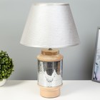 Настольная лампа "Вайли" Е27 40Вт серебро-бежевый 30х30х46 см RISALUX - фото 1462668