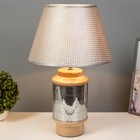 Настольная лампа "Вайли" Е27 40Вт серебро-бежевый 30х30х46 см RISALUX - Фото 2