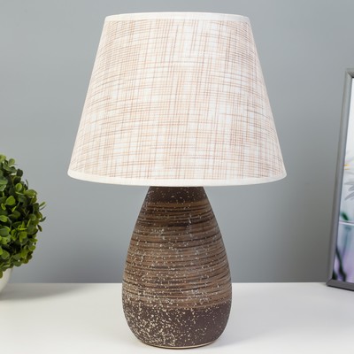 Настольная лампа «Белти» Е27 40 Вт коричневый 24.5×24.5×38 см RISALUX