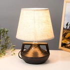 Настольная лампа "Амето" Е27 40Вт черный 20х20х29 см RISALUX - Фото 2