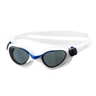 Очки для плавания Atemi M703, детские, силикон, цвет белый/голубой - фото 108993681