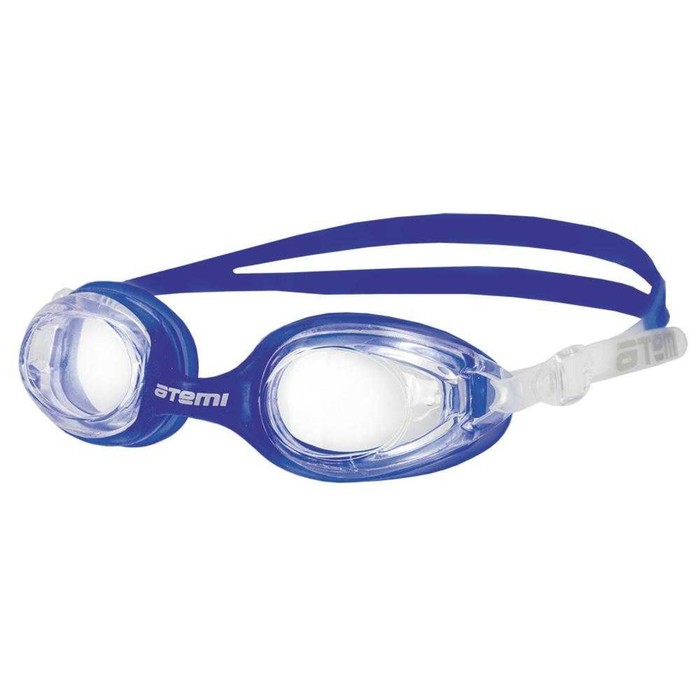 Очки для плавания Atemi N7401, детские, силикон, цвет синий - Фото 1