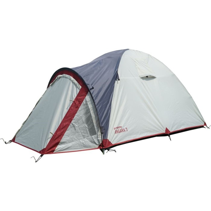 Палатка туристическая Аtemi ANGARA 3B, 3-местная, цвет серый/красный - Фото 1