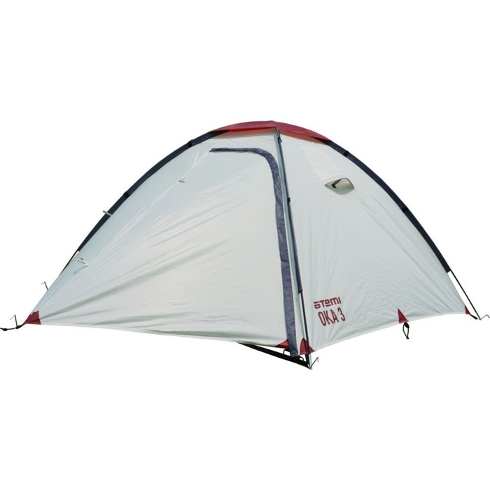 Палатка туристическая Аtemi OKA 3B, 3-местная, цвет серый/красный - Фото 1