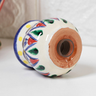 Солонка узбекская Риштанская керамика, 100 мл, 5×6.5 см, синяя роспись - Фото 3