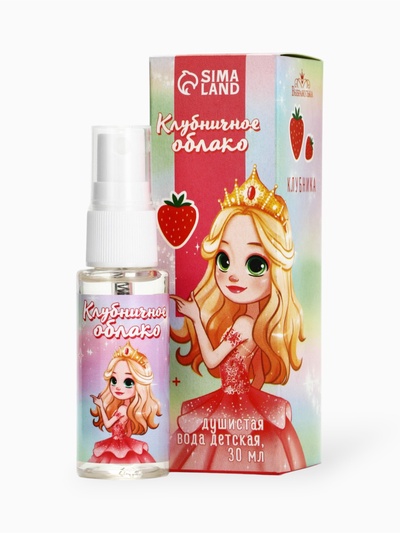 Душистая вода детская «Клубничное облако» с ароматом клубники, 30 мл