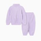 Костюм флисовый детский (толстовка, брюки) MINAKU, рост 86-92, сиреневый - Фото 12