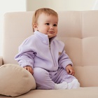 Костюм флисовый детский (толстовка, брюки) MINAKU, рост 86-92, сиреневый - Фото 3