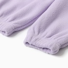 Костюм детский флисовый (толстовка, брюки) MINAKU, сиреневый, рост 104 см - Фото 10