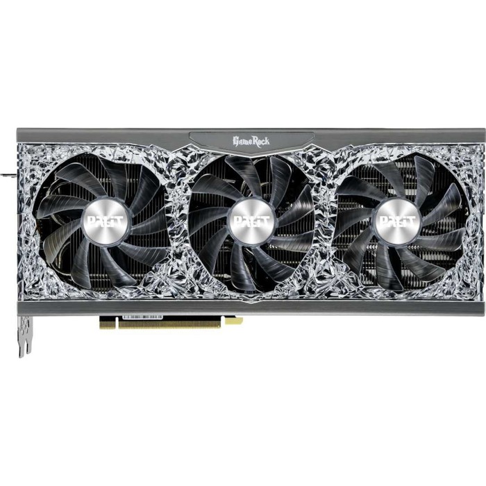 Видеокарта Palit PA-RTX3070 GAMEROCK 8G V1 LHR, GeForce RTX 3070, 8Gb, GDDR6, HDMI, DP - фото 51302703