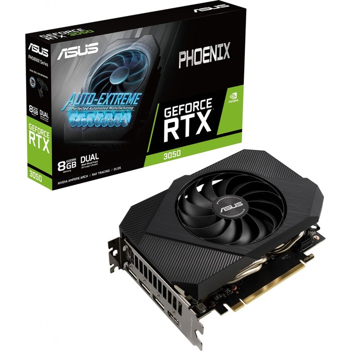 Видеокарта Asus PH-RTX3050-8G, GeForce RTX 3050, 8Gb, GDDR6, HDMI, DP - фото 51302741