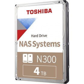 Жесткий диск Toshiba SATA-III, 4Tb, HDWG440UZSVA NAS N300, 7200rpm, 256Mb, 3.5" Bulk
