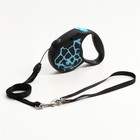 Рулетка Flexi Safari S, 5 м, трос, до 12 кг, голубой жираф (blue Giraffe) - Фото 1