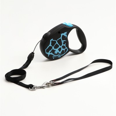 Рулетка Flexi Safari S, 5 м, трос, до 12 кг, голубой жираф (blue Giraffe)