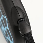 Рулетка Flexi Safari S, 5 м, трос, до 12 кг, голубой жираф (blue Giraffe) - Фото 4