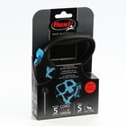 Рулетка Flexi Safari S, 5 м, трос, до 12 кг, голубой жираф (blue Giraffe) - Фото 5
