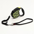 Рулетка Flexi Safari S, 5 м, трос, до 12 кг, желтый леопард (yellow Leopard) - Фото 1