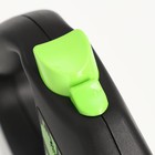 Рулетка Flexi Safari M, 5 м, трос, до 20 кг, зеленый тигр (green Tiger) - Фото 3