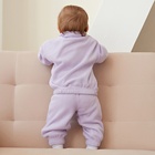 Костюм детский (толстовка, брюки) MINAKU цвет сиреневый, рост 68-74 - Фото 4