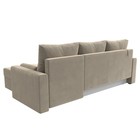 Угловой диван «Верона Лайт», еврокнижка, правый угол, микровельвет, цвет бежевый - Фото 11