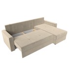 Угловой диван «Верона Лайт», еврокнижка, правый угол, микровельвет, цвет бежевый - Фото 8